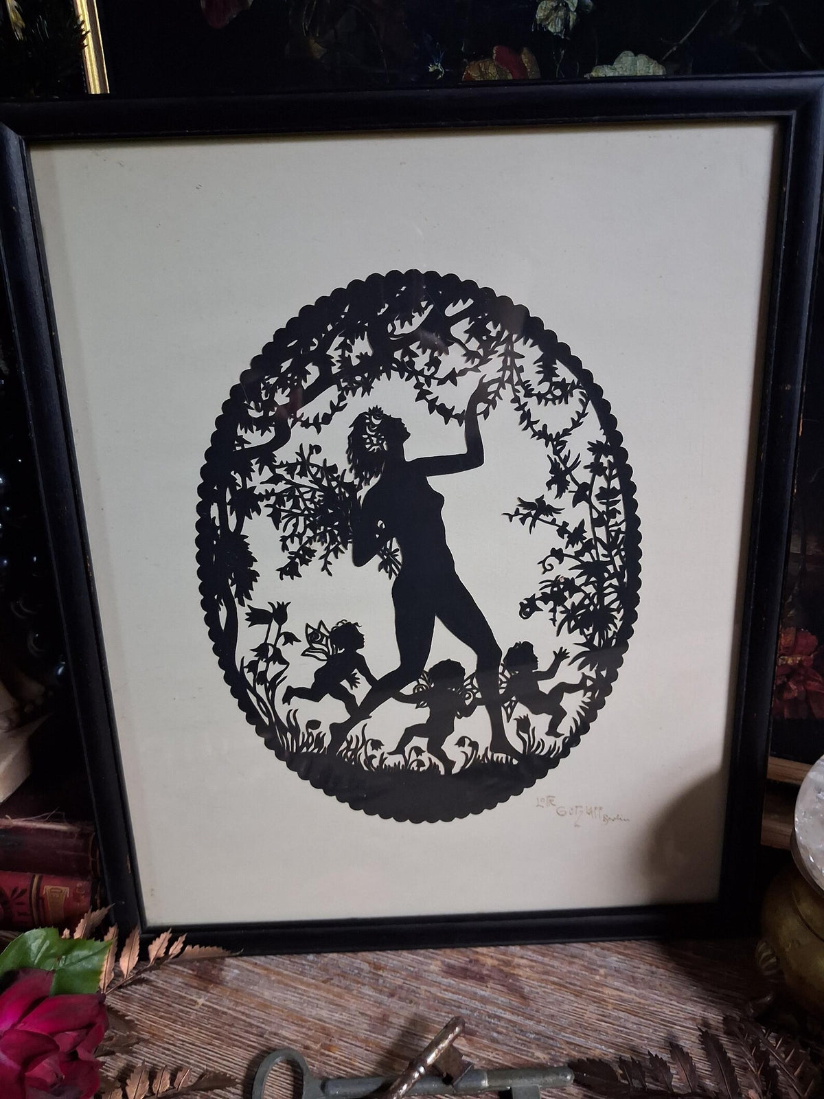1920s Lotte Gutzlaff Scherenschnitte Silhouette