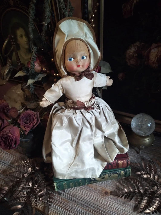 Antique Black & White Topsy-Turvy Doll