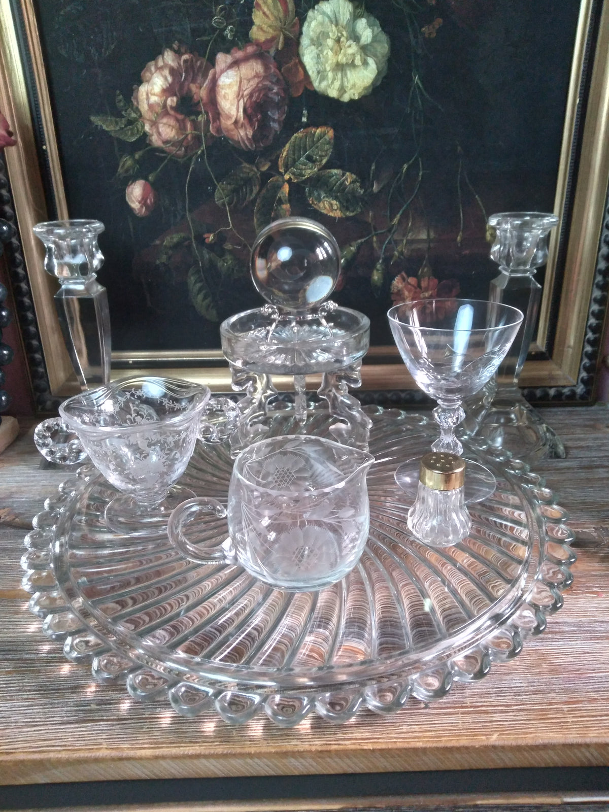 Vintage Crystal Lunar Witch Altar