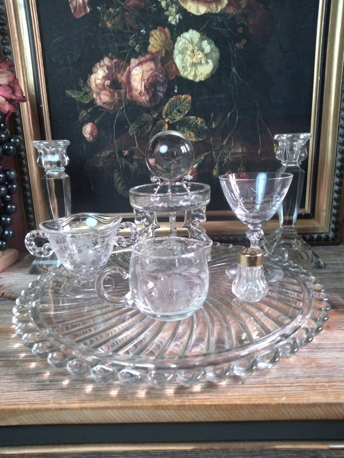 Vintage Crystal Lunar Witch Altar