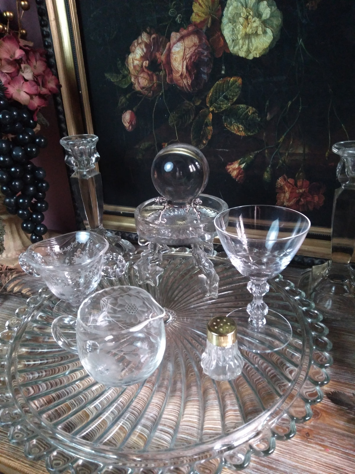 Vintage Crystal Lunar Witch Altar