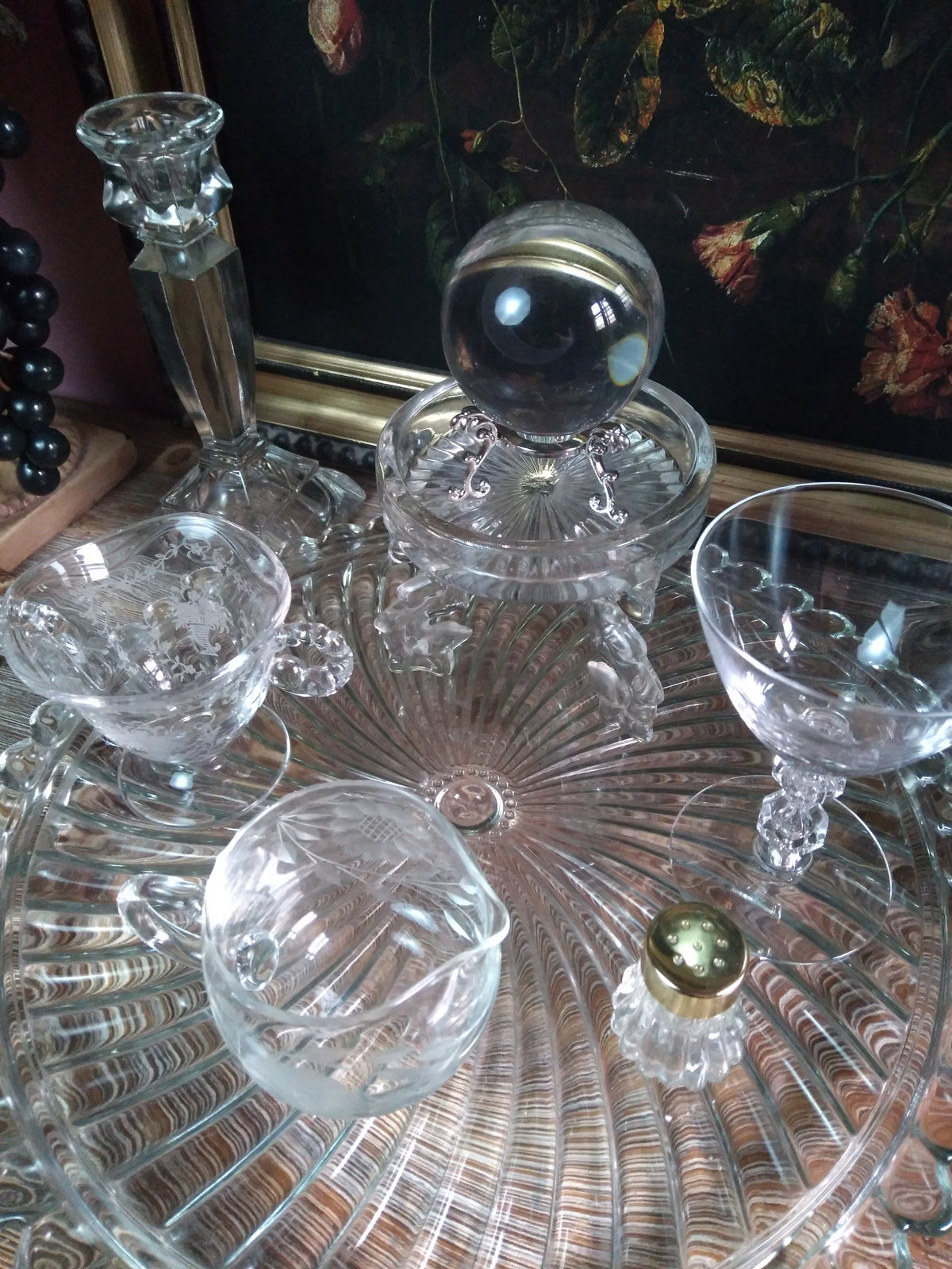 Vintage Crystal Lunar Witch Altar