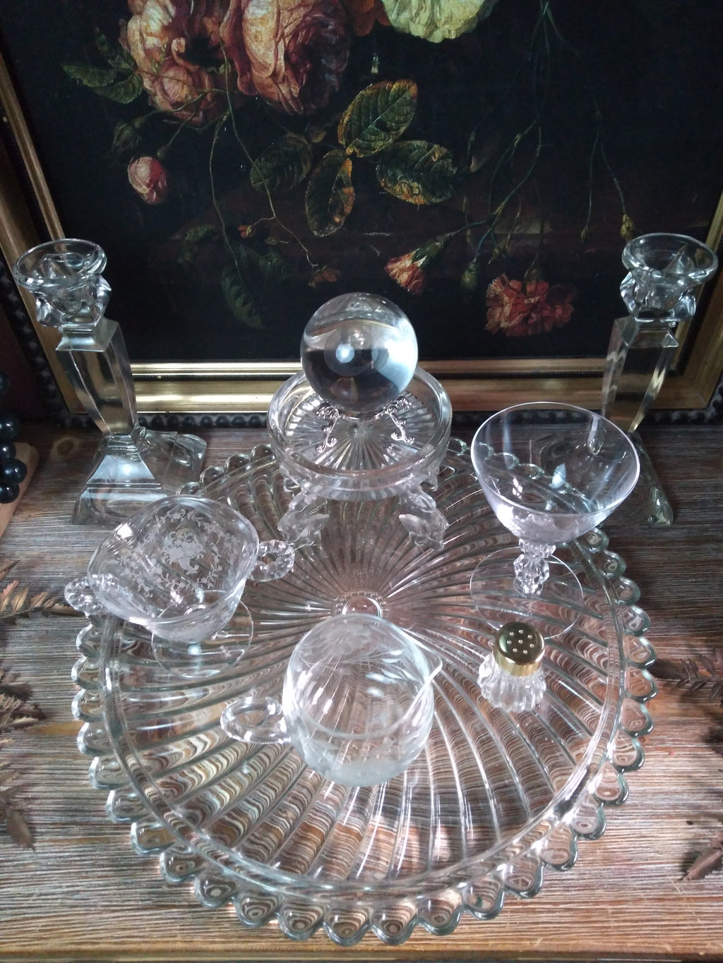Vintage Crystal Lunar Witch Altar