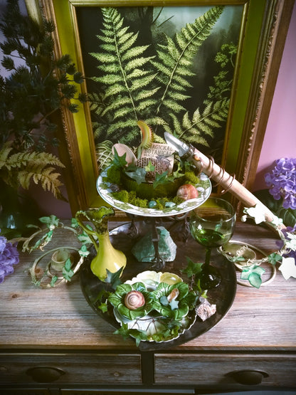 Vintage Druid Forest Witch Altar