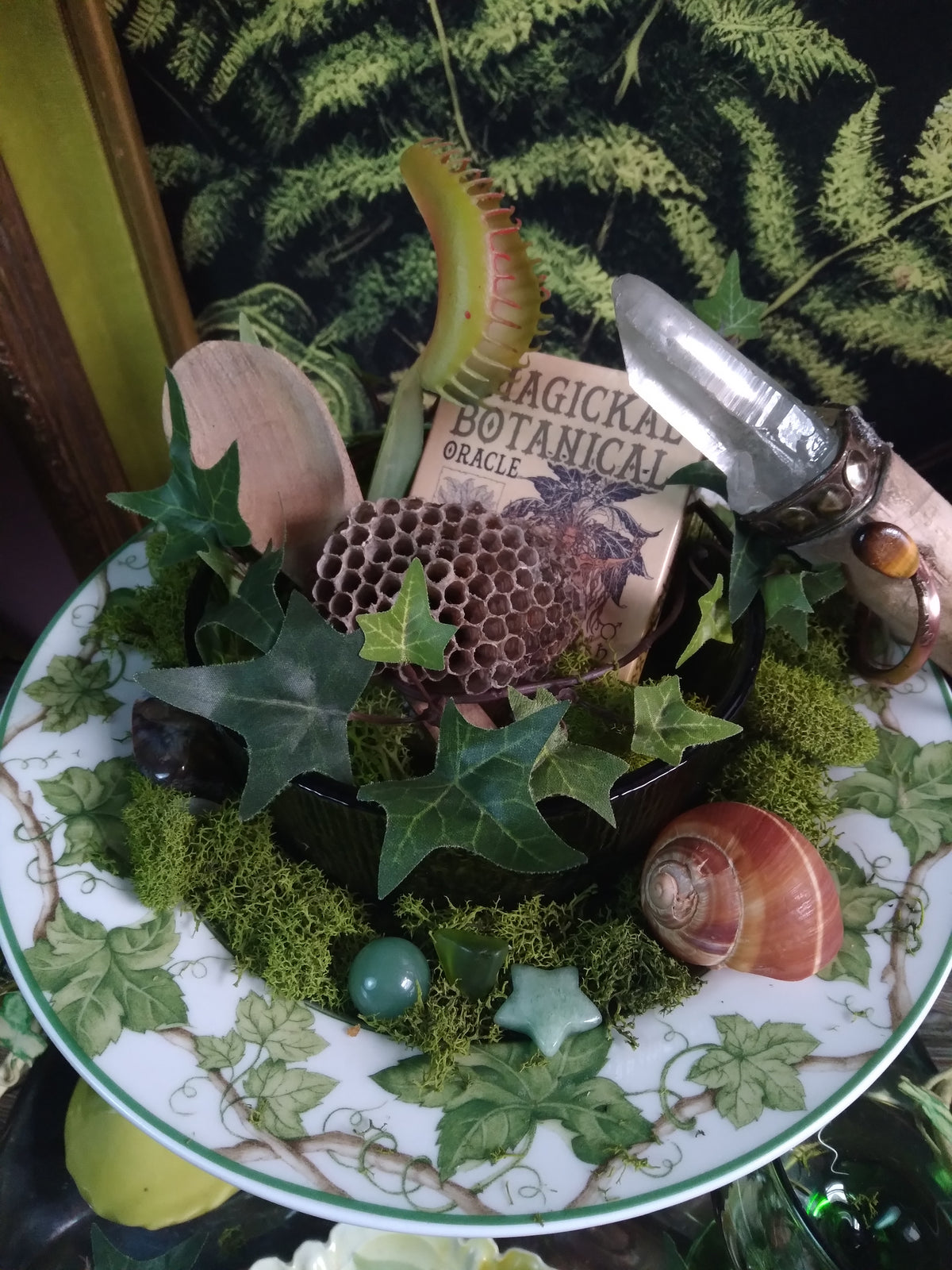Vintage Druid Forest Witch Altar