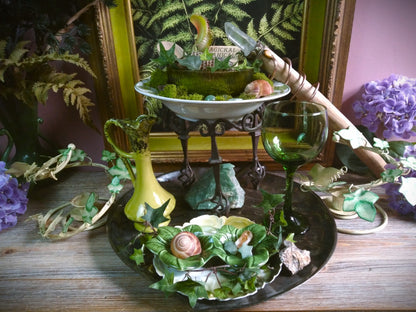 Vintage Druid Forest Witch Altar