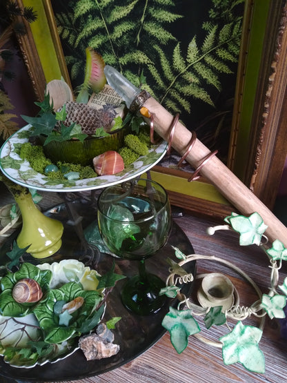 Vintage Druid Forest Witch Altar