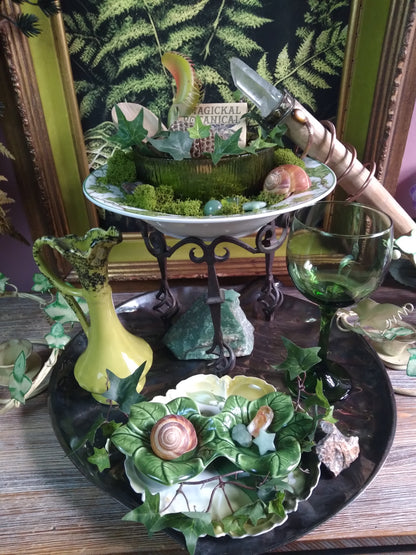 Vintage Druid Forest Witch Altar