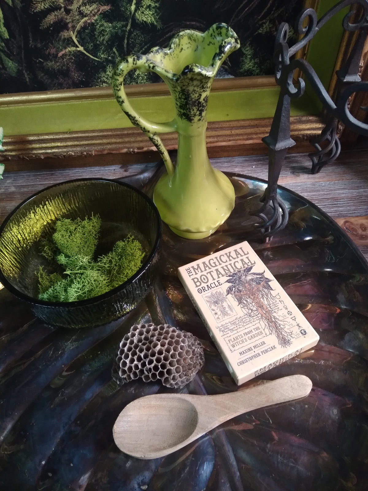 Vintage Druid Forest Witch Altar