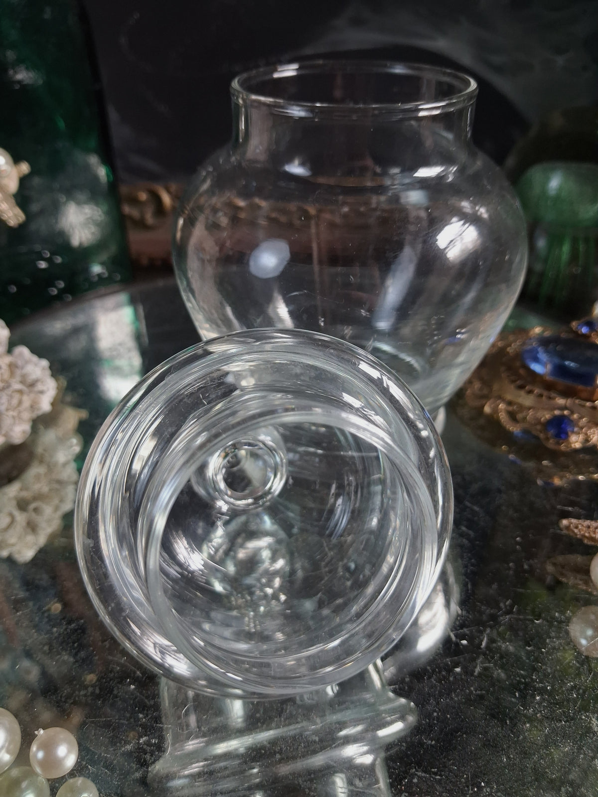 Vintage Glass Apothecary Jar
