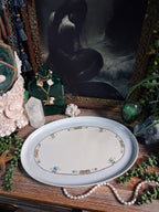 Antique Porcelain Greek Key Altar Tray