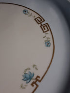 Antique Porcelain Greek Key Altar Tray