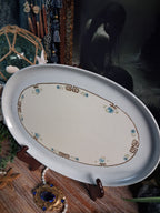 Antique Porcelain Greek Key Altar Tray