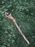 Handmade Labradorite & Pearl Hazelnut Wand / Nuada Wands
