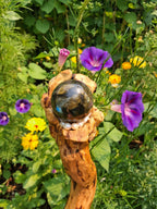 Handmade Labradorite & Pearl Hazelnut Wand / Nuada Wands