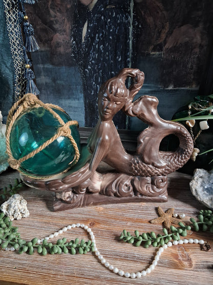 Vintage Mermaid Centerpiece & Shell Offering Bowl