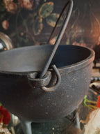 Vintage Three-Legged Cast Iron Cauldron