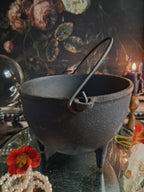 Vintage Three-Legged Cast Iron Cauldron