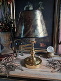 Vintage Brass Bouillotte-Style Table Lamp