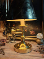 Vintage Brass Bouillotte-Style Table Lamp