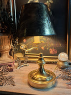 Vintage Brass Bouillotte-Style Table Lamp