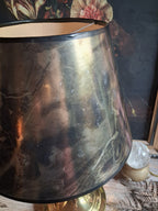 Vintage Brass Bouillotte-Style Table Lamp