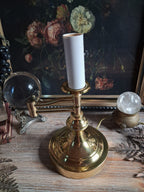Vintage Brass Bouillotte-Style Table Lamp