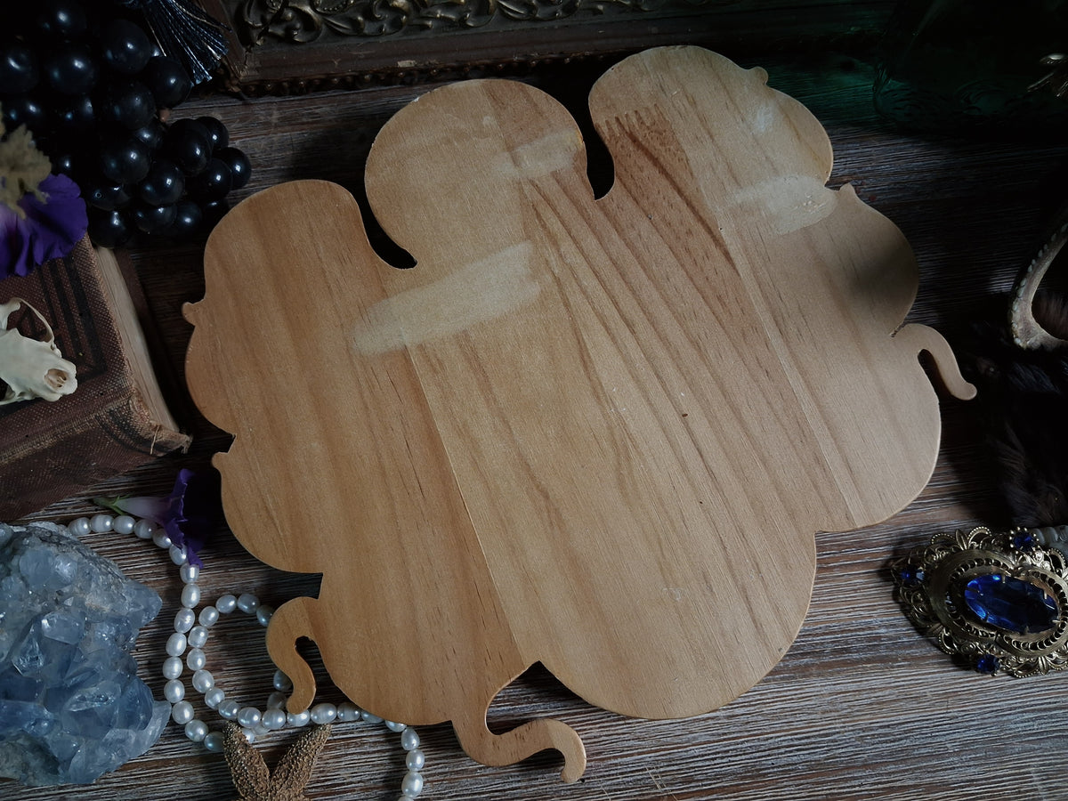 Vintage Carved Wood Octopus Offering Tray