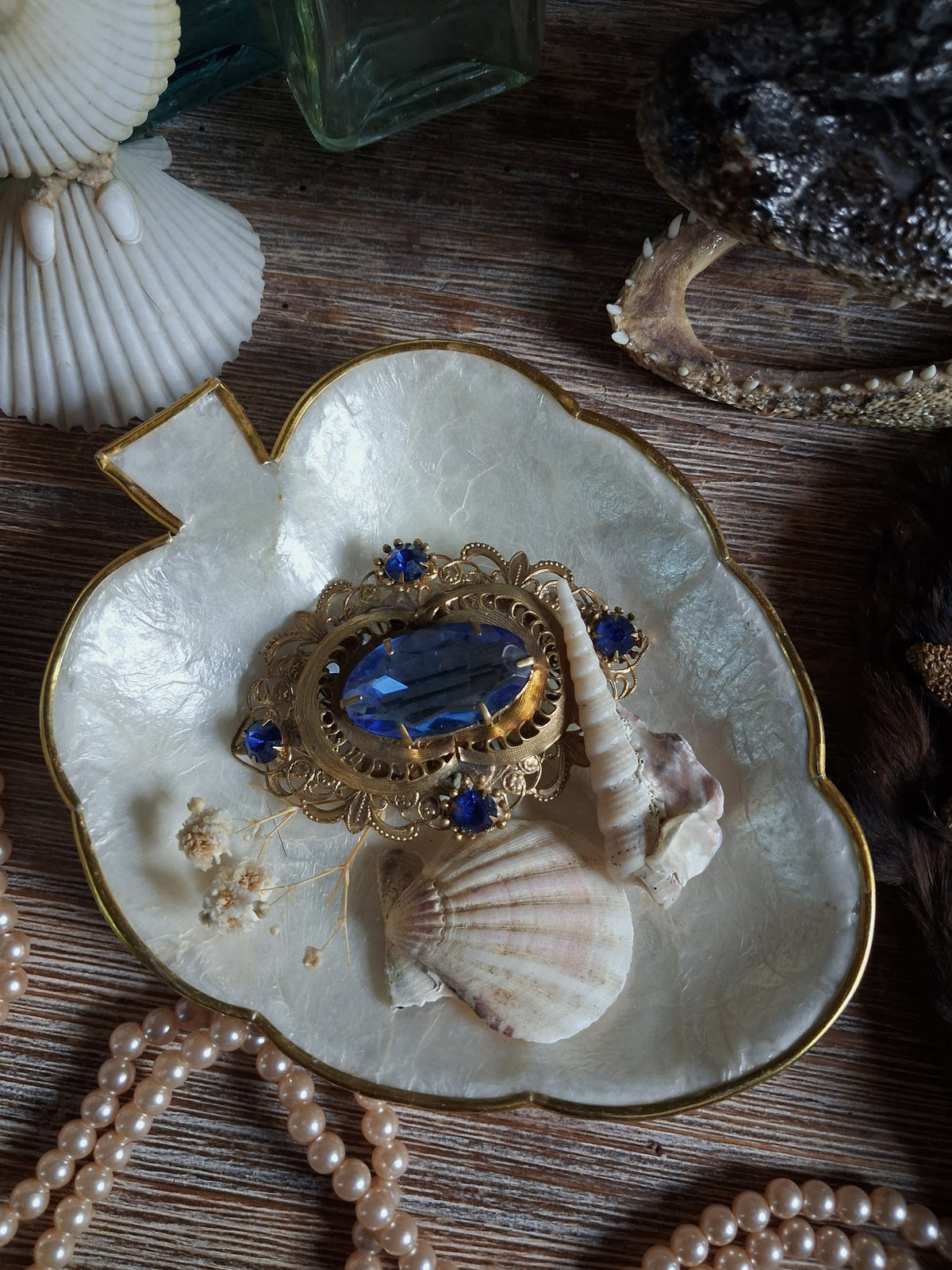Vintage Mother-of-Pearl Shell Dish
