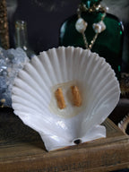 Circa 1920s Antique Seashell Lady Folk Art Figurine