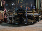 Vintage Black Glass Altar & Offering Tray