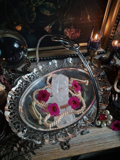 Vintage Silver Plate Filigree Offering Basket