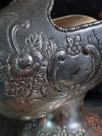 Vintage Kimiko Silverplate Mini Cauldron & Scoop
