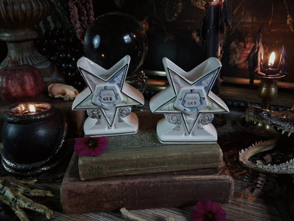 Pair of Vintage Order of the Eastern Star Vases