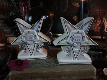 Pair of Vintage Order of the Eastern Star Vases