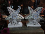 Pair of Vintage Order of the Eastern Star Vases