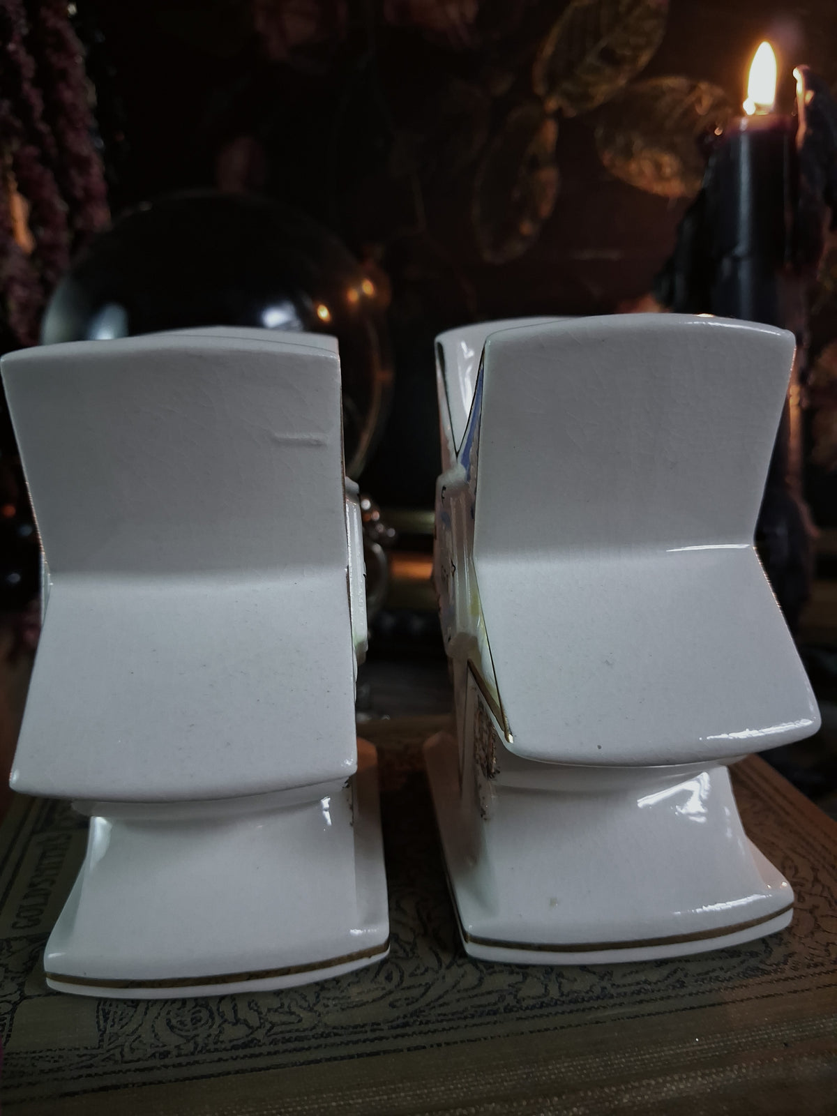 Pair of Vintage Order of the Eastern Star Vases