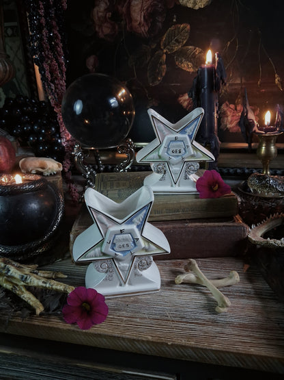 Pair of Vintage Order of the Eastern Star Vases