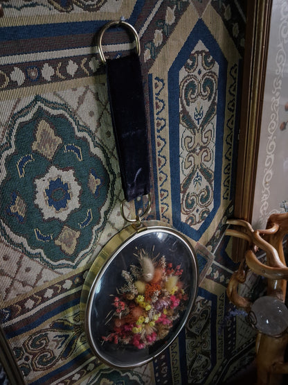 Vintage Belgian Dried Floral Art