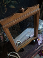 Vintage Foxed Glass Wall Mirror