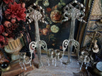 Pair of Vintage Ornate Silver Wall Sconces