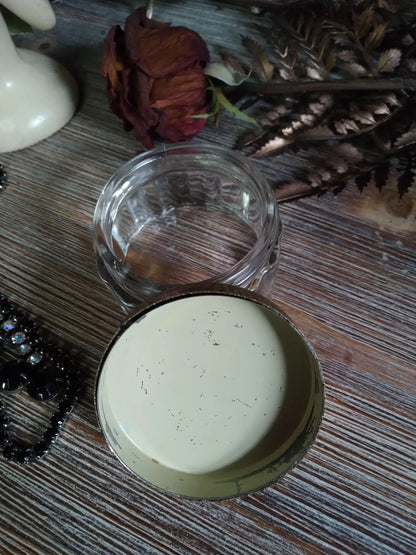 Vintage Baroque Portrait Glass Powder Box