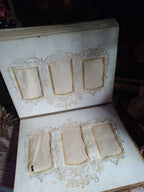 Antique Victorian Green Velvet Photo Album