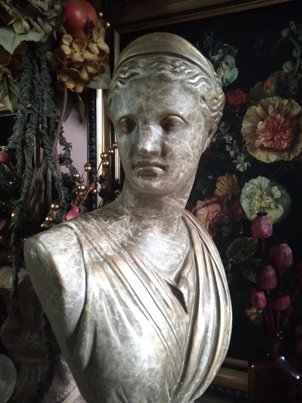 Vintage Plaster Bust of Artemis / Diana