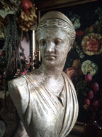 Vintage Plaster Bust of Artemis / Diana