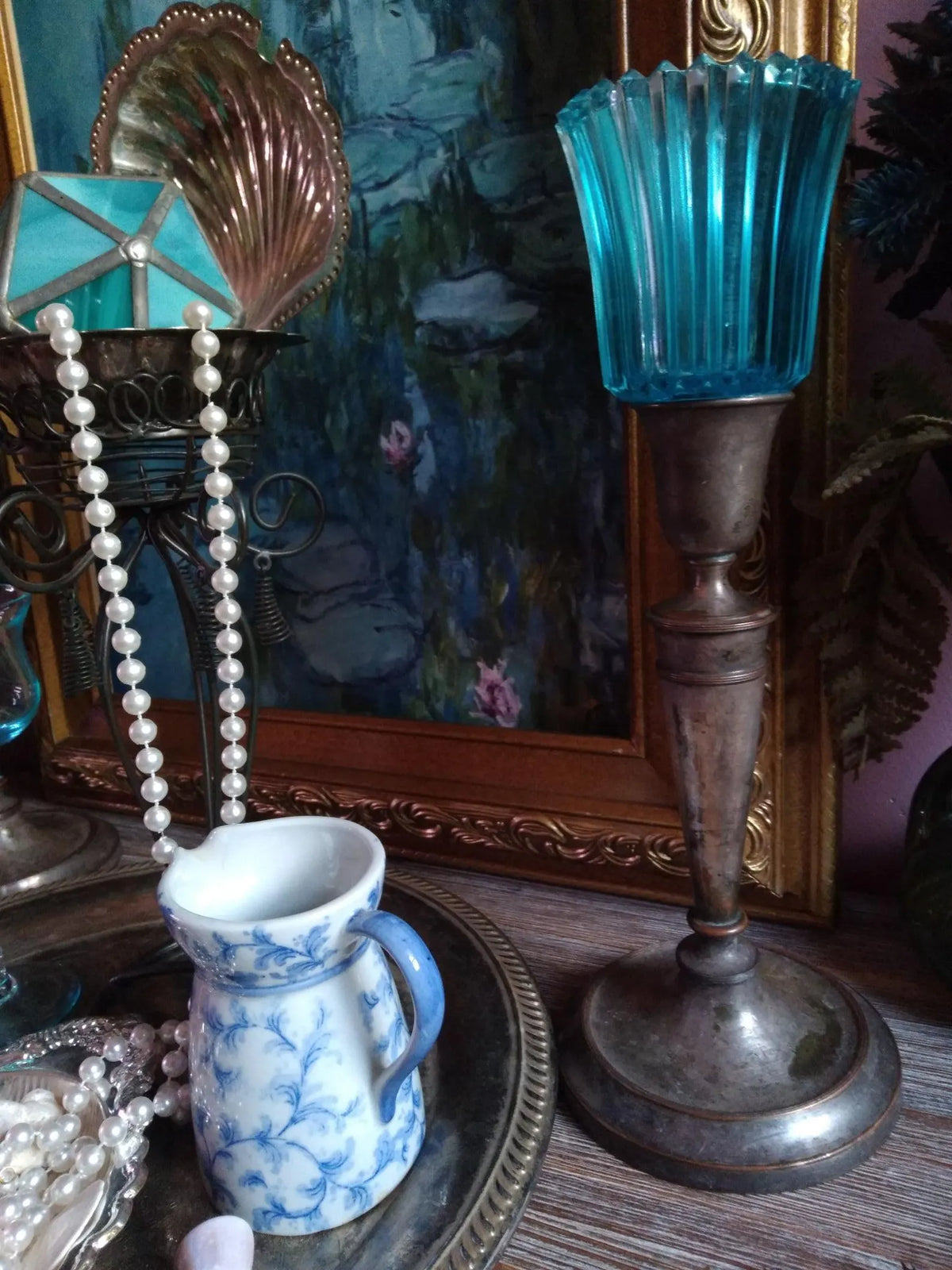 Vintage Water Witch Ritual Altar