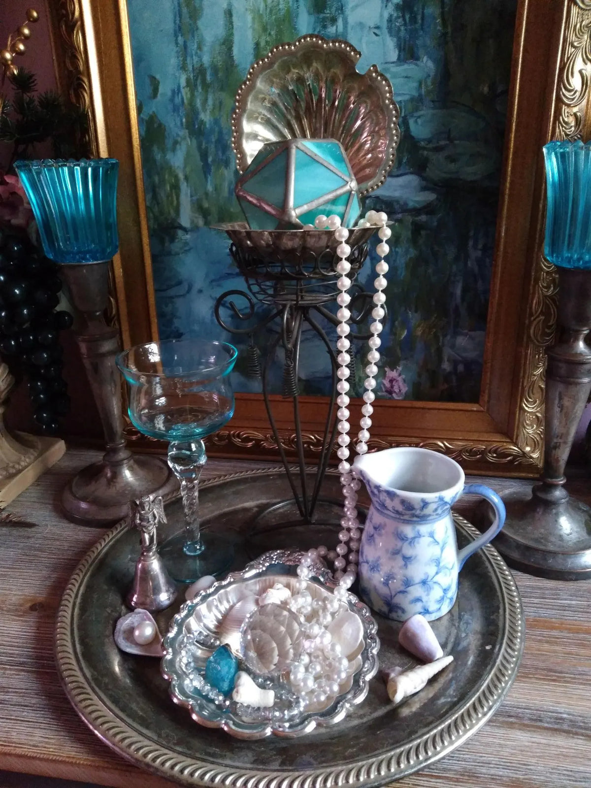 Vintage Water Witch Ritual Altar
