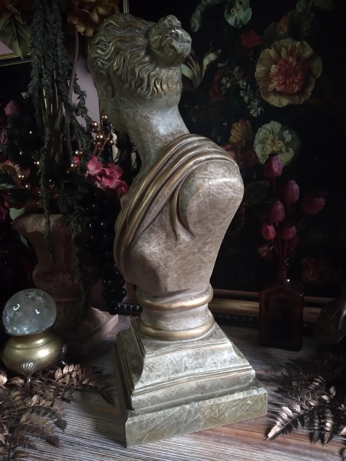 Vintage Plaster Bust of Artemis / Diana