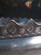 19th-Century Silver Grape Offering Basket