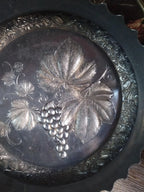 19th-Century Silver Grape Offering Basket